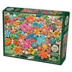 Cobble Hill Puzzle 1000 Pieces - Tropical Cookies Cobble Hill Puzzle 1000 Pieces - Tropical Cookies