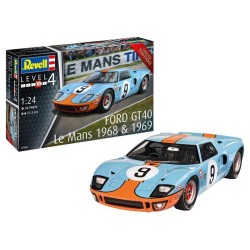 Ford Gt 40 Le Mans 1968 & 1969 Revell Modelbouwpakket Ford Gt 40 Le Mans 1968 & 1969 Revell Modelbouwpakket