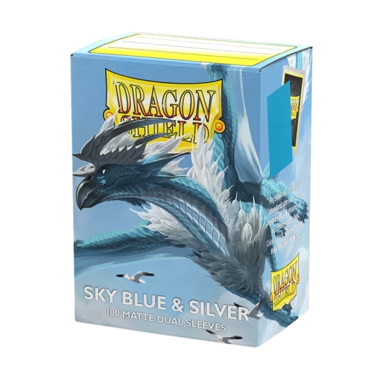 Sleeves Ds Matte Dual Sky Blue & Silver (100)