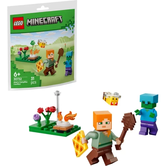 Lego Minecraft 30732 Alex' Ontmoeting Bij Het Kampvuur