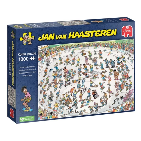 Skateboarden In De Bowl – Jan Van Haasteren (1000)