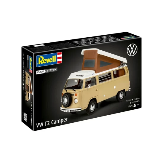 Vw T2 Camper Easy-Click-System Revell Bouwpakket Om In Elkaar Te Zetten