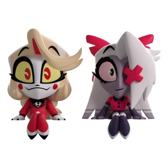 Hazbin Hotel Vinyl Figures Charlie & Vaggie Monitor Buddiez Hazbin Hotel Vinyl Figures Charlie & Vaggie Monitor Buddiez