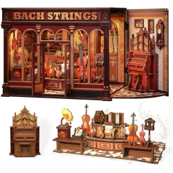 Cutebee 3D Diy Huisje Bach String Cwgb404 21X13X17Cm Cutebee 3D Diy Huisje Bach String Cwgb404 21X13X17Cm