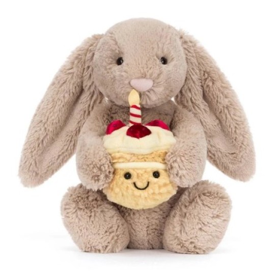 Bashful Beige Bunny 'Birthday'