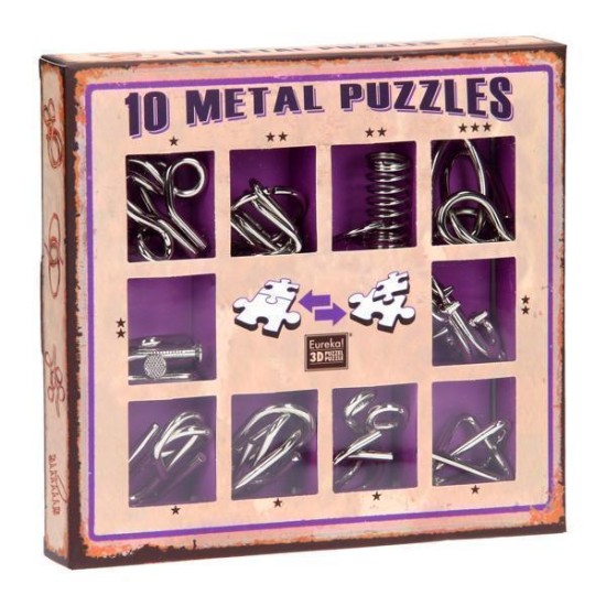 Breinpuzzelset Paars 10St. Breinpuzzelset Paars 10St.