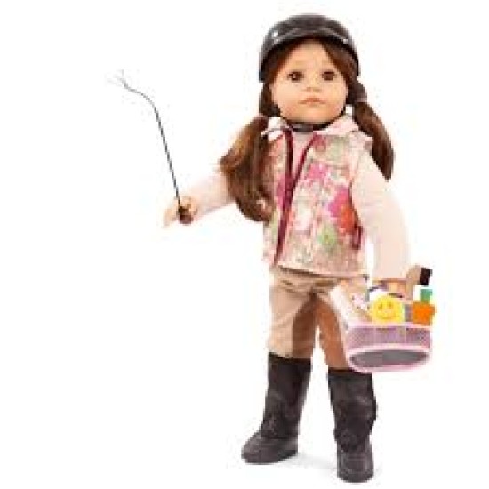 Hannah Loves Horseback Riding Bruin Haar Bruine Ogen 50 Cm (Inhoud: 15-Delig)