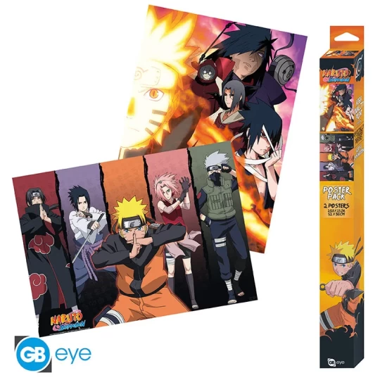 Naruto Shippuden - Set 2 Chibi Posters - Groups (52X38) X4