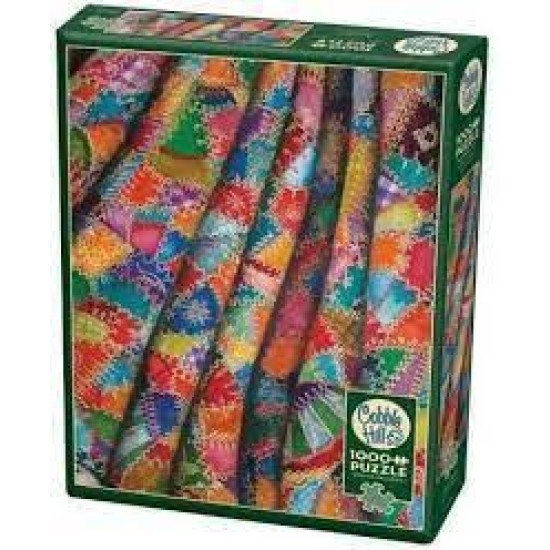 Cobble Hill Puzzle 1000 Pieces - Crazy Quilt