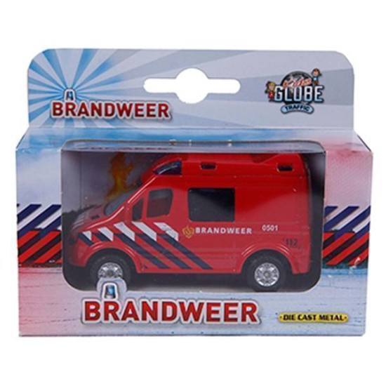 Kids Globe Die-Cast Brandweerauto 8Cm