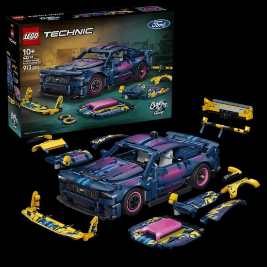 Lego Technic 42236 Custom Garage Ford Mustang Gt