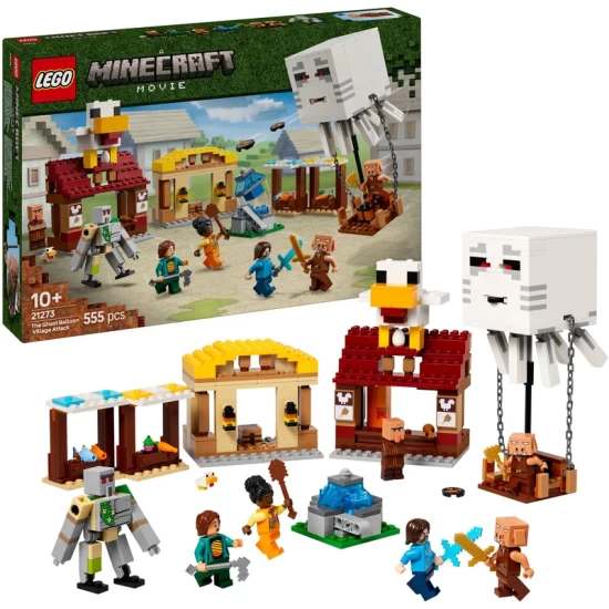 Lego Minecraft 21273 De Ghast-Ballon Aanval Op Het Dorp Lego Minecraft 21273 De Ghast-Ballon Aanval Op Het Dorp