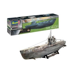 German Submarine Type Vii C/41 Revell Modelbouwpakket German Submarine Type Vii C/41 Revell Modelbouwpakket