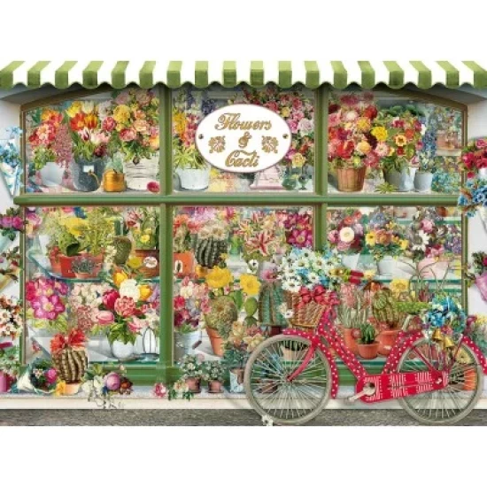 Cobble Hill Easy Handling Puzzle 275 Pieces - Flowers & Cacti Shop