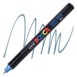 Posca Verfmarker (Gekalibreerd) Extra Fijn: Metallic Blauw Posca Verfmarker (Gekalibreerd) Extra Fijn: Metallic Blauw