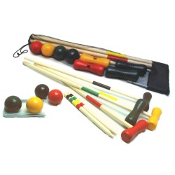 Croquetspel 4 Spelers 80 Cm Hout In Net Croquetspel 4 Spelers 80 Cm Hout In Net