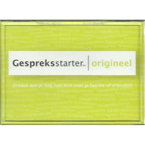 Gespreksstarter Origineel Gespreksstarter Origineel