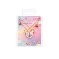 Giftpack Bff Eenhoorn 2 Kettingen (2 Stuks/Kaartje 1 Kaartje) 