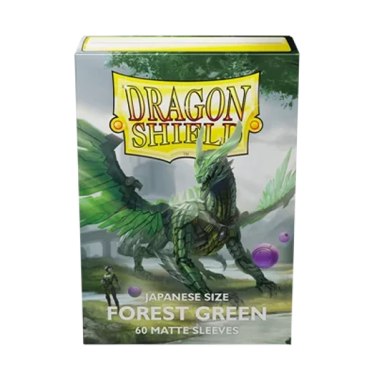 Dragon Shield Japanese Size Matte Sleeves - Forest Green (60 Sleeves)
