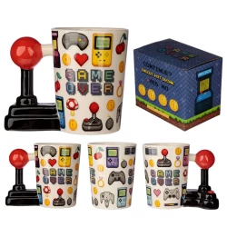 Game Over Joystick Pixel - Gevormd Handvat Keramiek Mok Game Over Joystick Pixel - Gevormd Handvat Keramiek Mok