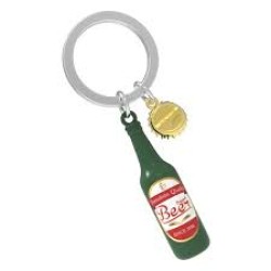 Green Beer Bottle Keyring Green Beer Bottle Keyring