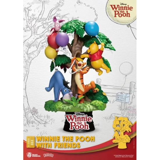 Disney D-Stage Pvc Diorama Winnie The Pooh With Friends 16 Cm