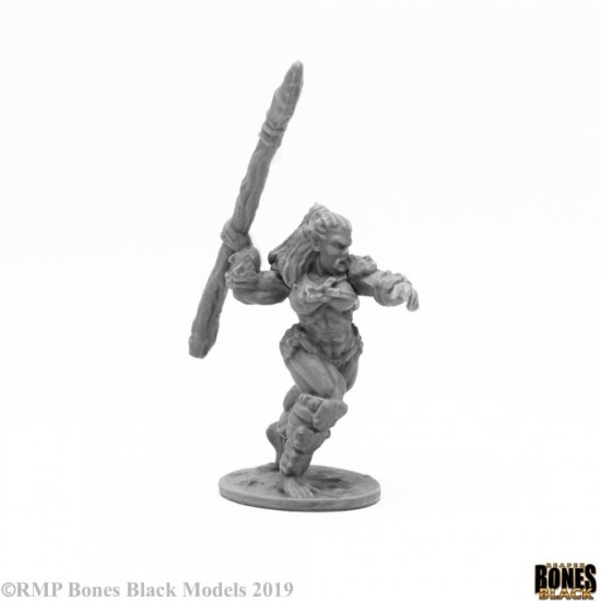 Half-Orc Barbarian Spearman