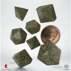 The Witcher Dice Set - Triss - The Fourteenth Of The Hill (7 Stukjes  And  Coin)