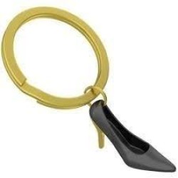 High Heel Keyring Matt Black & Gold Finish High Heel Keyring Matt Black & Gold Finish