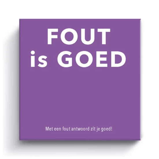 Gift Game: Fout Is Goed Kaartspel Gift Game: Fout Is Goed Kaartspel
