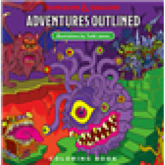 Dungeons  And  Dragons Adventures Outlined Coloring Book