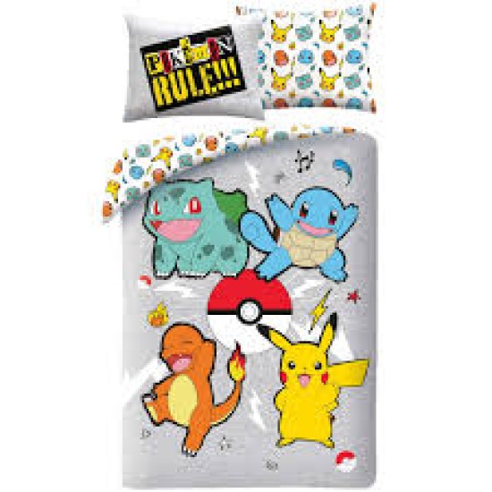 Pokemon Duvet Set Version 5 140 X 200 Cm / 70 X 90 Cm