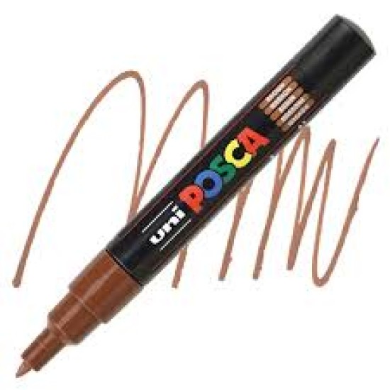 Posca Verfmarker (Conisch) Extra Fijn: Kastanjebruin