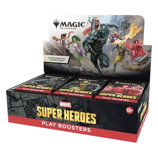 Magic The Gathering Marvel Super Heroes Play Booster Display (30) English Magic The Gathering Marvel Super Heroes Play Booster Display (30) English