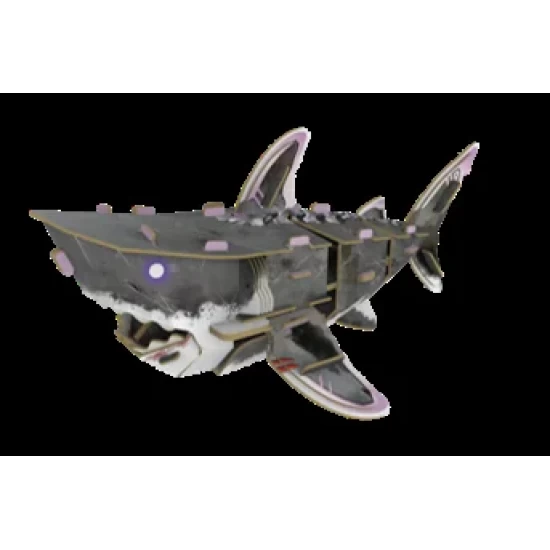 Makebug 3D Modelbouw Great White Shark Mb-D-0046 17X10X7 Cm