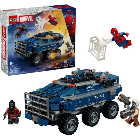 Lego Marvel Super Heroes 76349 Spider-Man Jaagt Op Het Gevangenentransport Lego Marvel Super Heroes 76349 Spider-Man Jaagt Op Het Gevangenentransport
