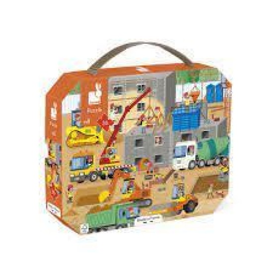 Janod Puzzel - Op De Bouwplaats