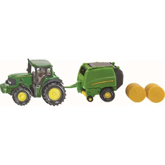 John Deere Tractor Met Balenpers John Deere Tractor Met Balenpers