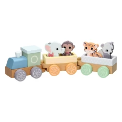 Joueco Houten Trein Wilde Dieren Joueco Houten Trein Wilde Dieren