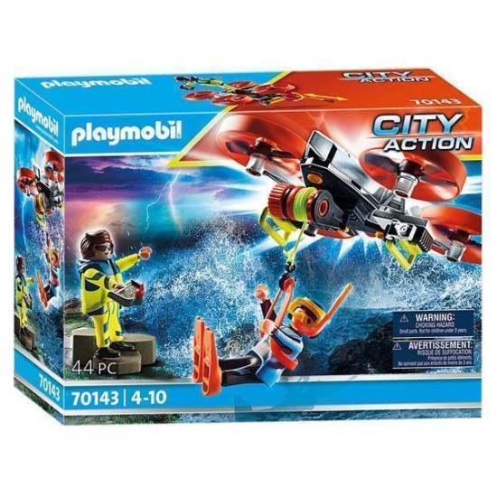 Playmobil City Action Reddingsduiker Met Reddingsdrone - 70143