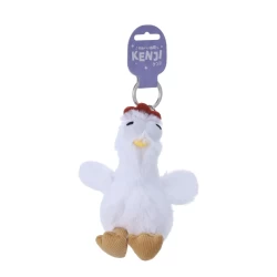 Keyring Fluffy Chick White Keyring Fluffy Chick White