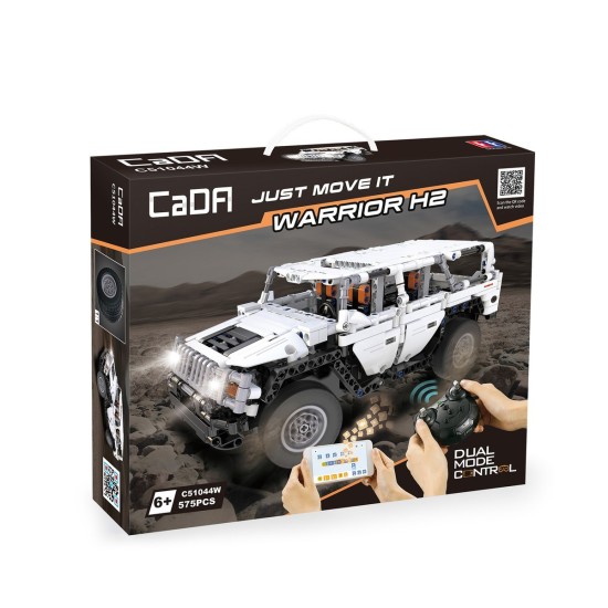 Off-Road Chassis Warrior H2 575 Pieces Scale 1:12 Size L32 X W16 X H13 Cm Remote Control