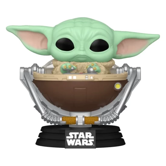 Star Wars: The Mandalorian And Grogu Pop! Vinyl Bobblehead Figure Grogu In Pram 9 Cm