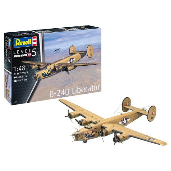 B-24D Liberator Revell Modelbouwpakket B-24D Liberator Revell Modelbouwpakket