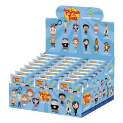 Phineas And Ferb 3D Foam Bag Clips Series 1 Display (24)