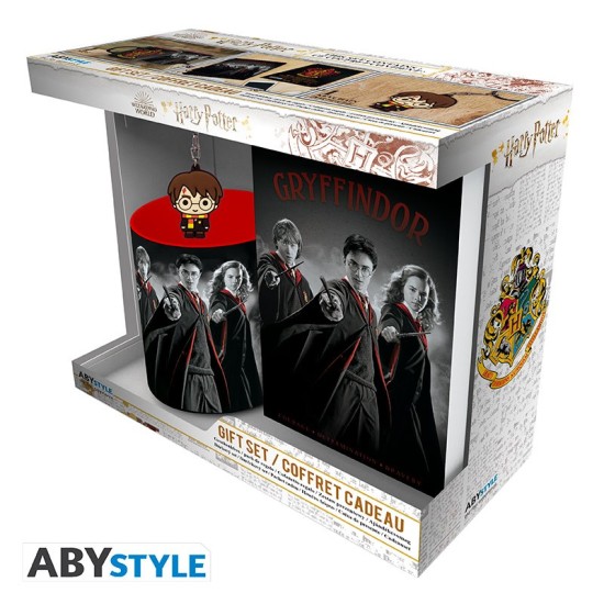 Harry Potter - Pck Mug320Ml + Keychain + Notebook Harry Ron Hermione