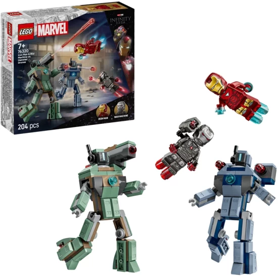 Lego Super Heroes Marvel 76320 Iron Man En War Machine Vs Hammer Drones Lego Super Heroes Marvel 76320 Iron Man En War Machine Vs Hammer Drones