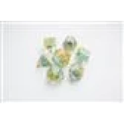 Dice Embraced Green Skull Rpg Dice Set 7Stukjes