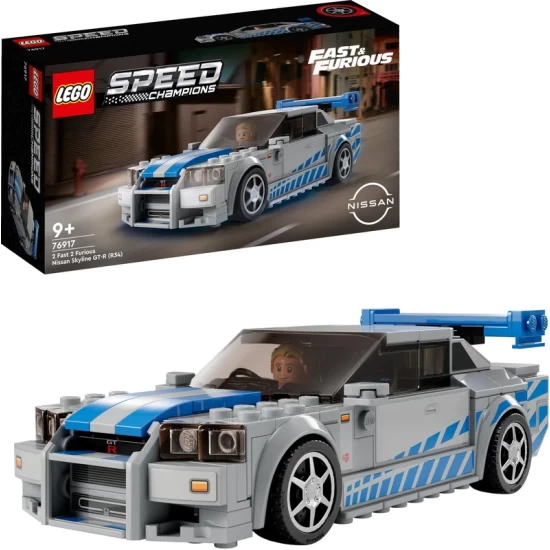 Lego Speed Champions 76917 2 Fast 2 Furious Nissan Skyline Gt-R (R34)