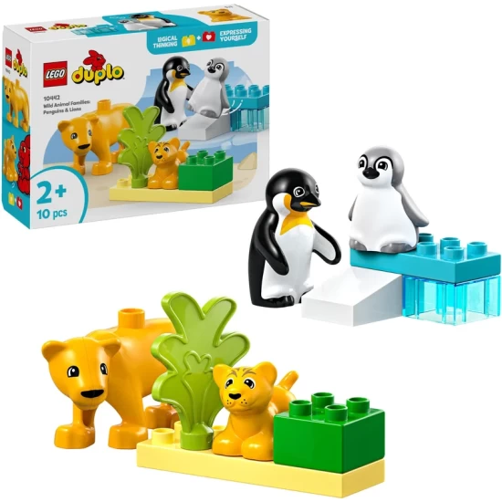 Lego Duplo Town 10442 Families Van Wilde Dieren: Pinguïns En Leeuwen
